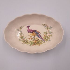 Spode Chelsea Bird Small Oval Fluted Dish